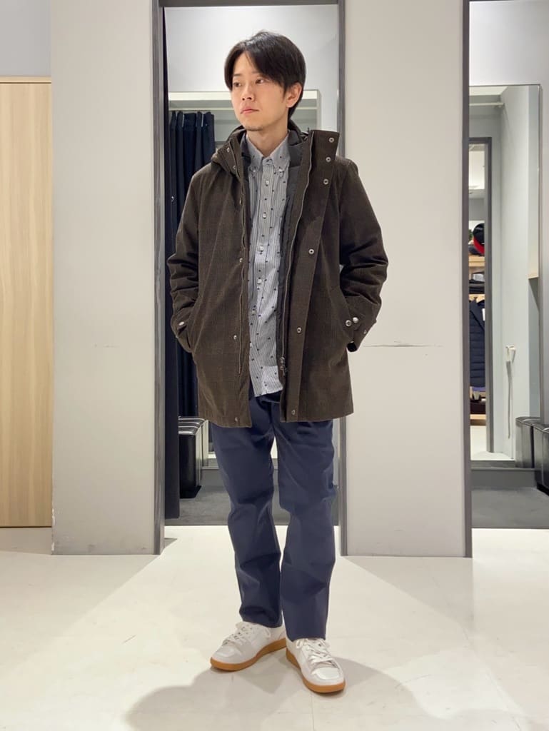 わいずみさんの「TAKEO KIKUCHI｜【3WAY】ジャカード グレンチェック ダウンライナー ブルゾン」を使ったコーディネート