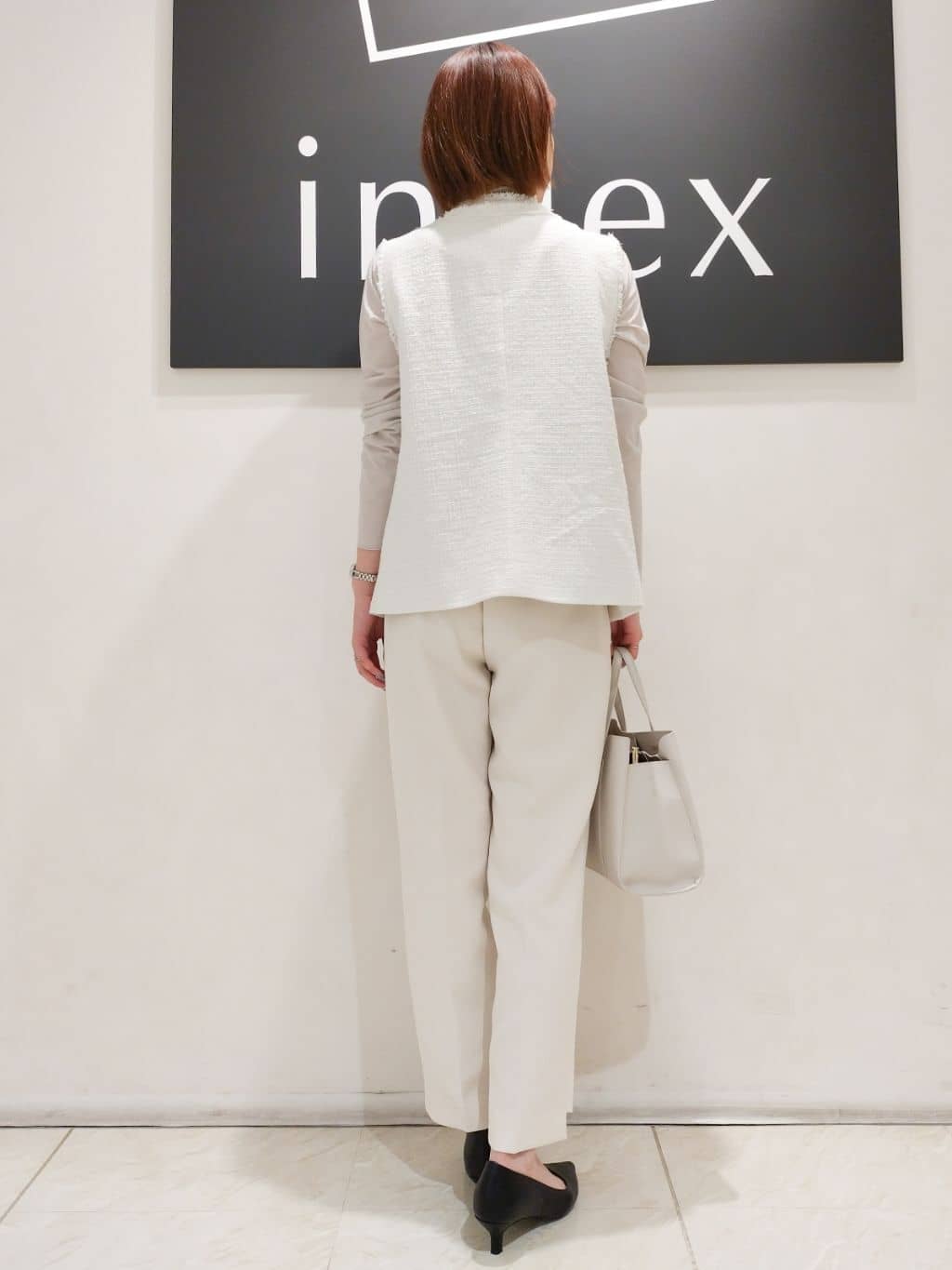 n.さんの「index｜◆シアーメロウハイネックトップス【洗濯機洗い可】」を使ったコーディネート