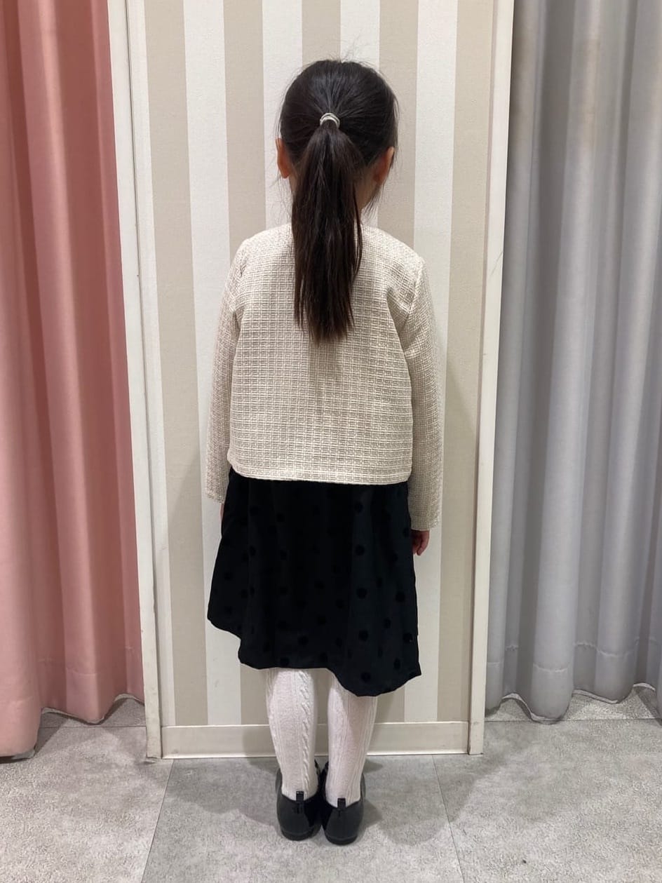 𝐂𝐡𝐢𝐢 &hearts;(ちー)さんの「SHOO･LA･RUE｜◆【100-140cm/プチセレ】ツイードジャケット」を使ったコーディネート