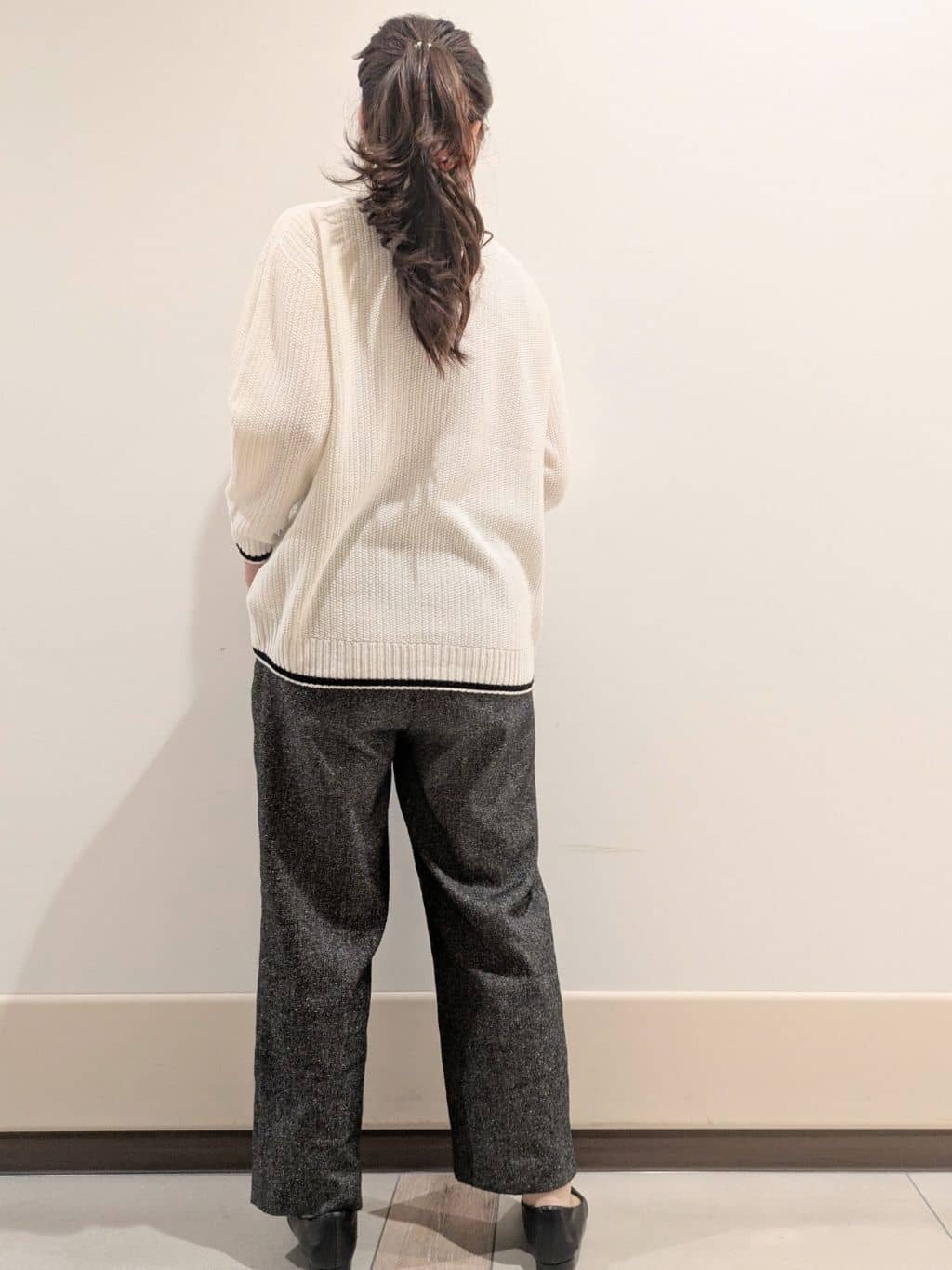imamiさんの「Reflect｜◆【夏SALE／手洗い可／ホールガーメント（R）】ゆるシルエットニット」を使ったコーディネート