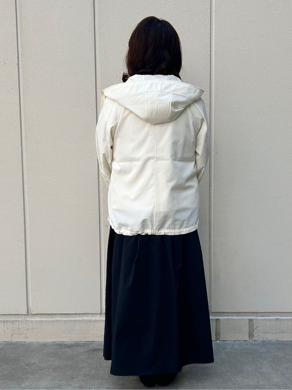 naomiさんの「OPAQUE.CLIP｜◆《SS-LLsize》撥水フードブルゾン【洗濯機洗い可／花粉対応】」を使ったコーディネート
