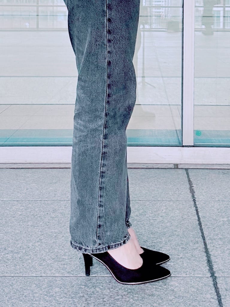 machikoさんの「ESPERANZA｜【晴雨兼用/12時間パンプス】約8.5cm　歩きやすくて疲れにくい」を使ったコーディネート
