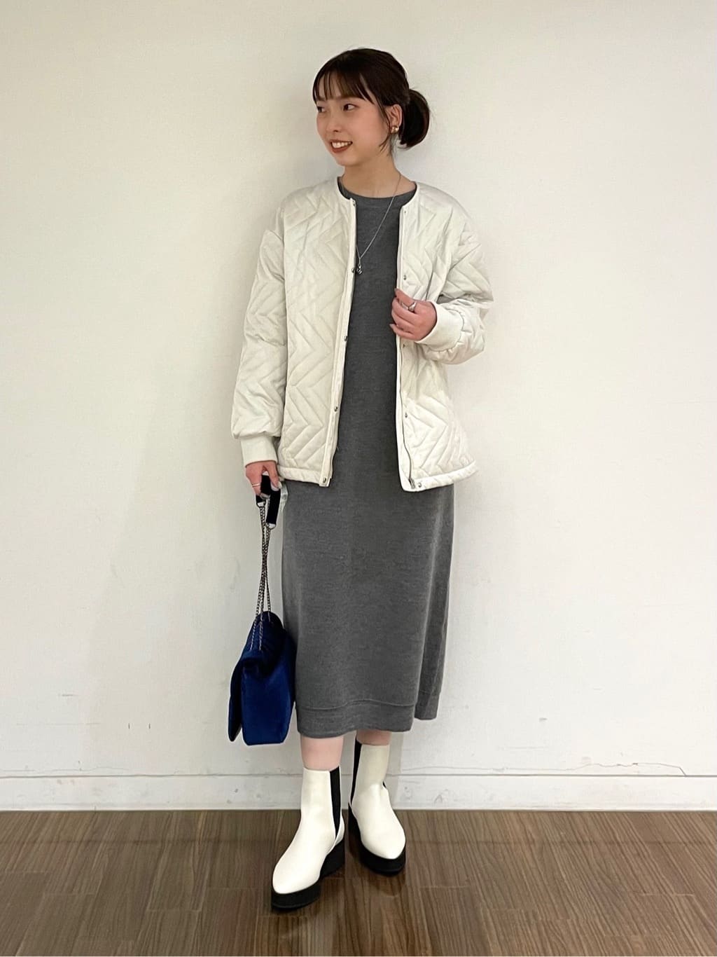 ねねさんの「INDIVI｜◆【合皮／フォーマル】ショルダー付きスクエアバッグ」を使ったコーディネート