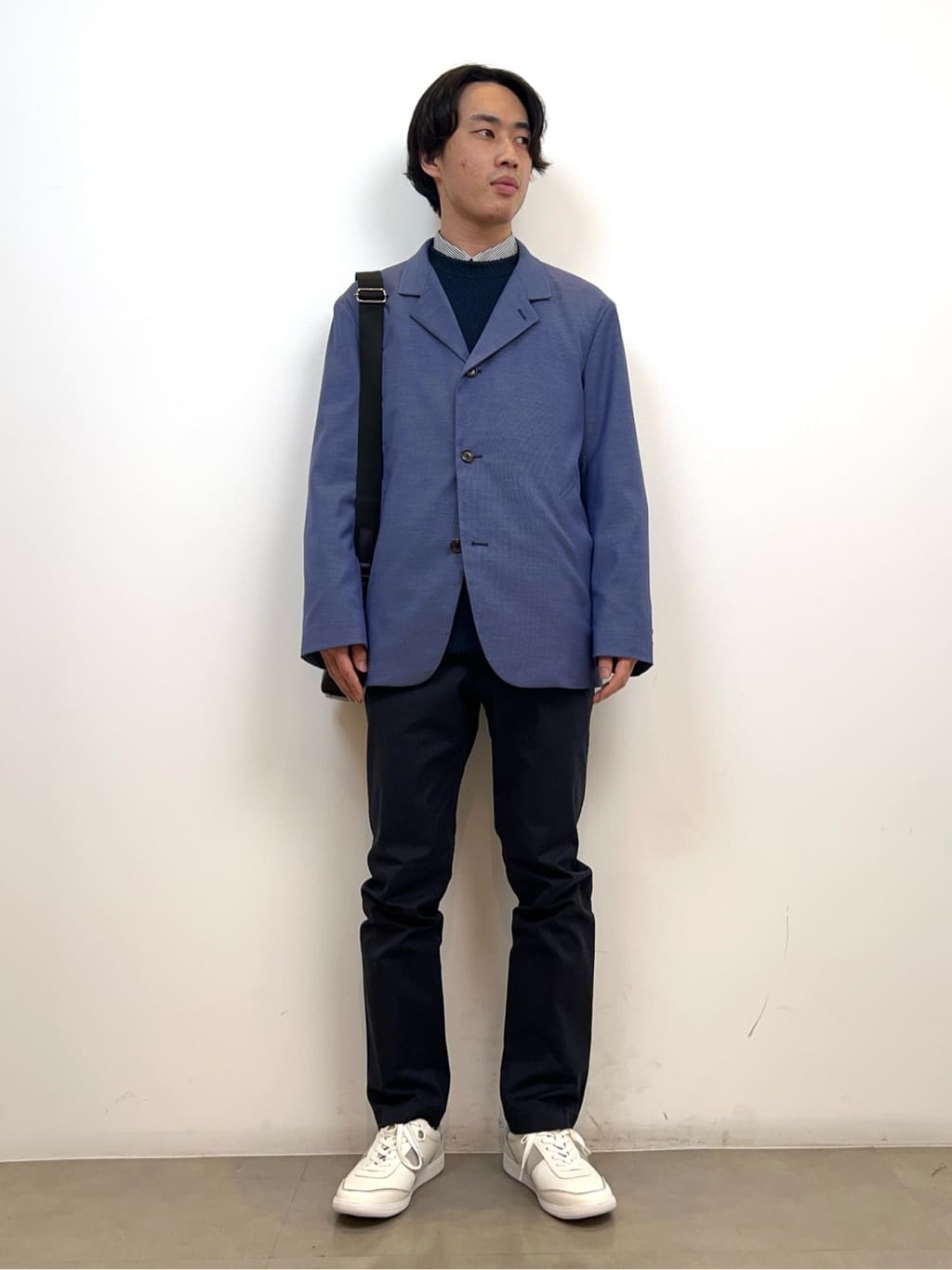 SHOSEIさんの「TAKEO KIKUCHI｜ハットモチーフ ジャカード ストライプ シャツ」を使ったコーディネート