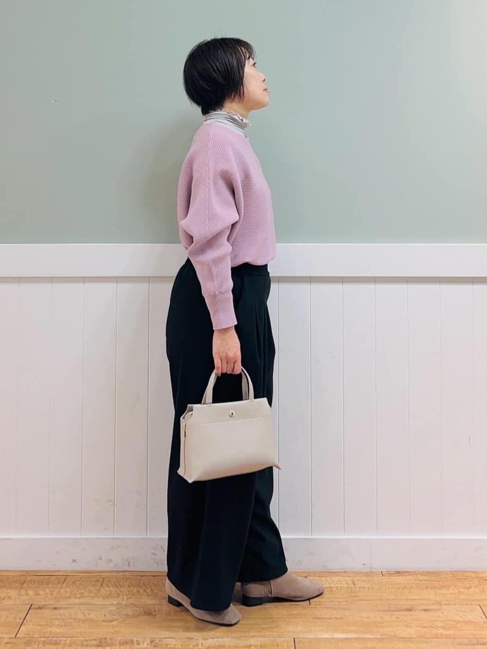 Naruさんの「SHOO･LA･RUE｜◆【セレモニー/2WAY】三層ミニトートバッグ」を使ったコーディネート