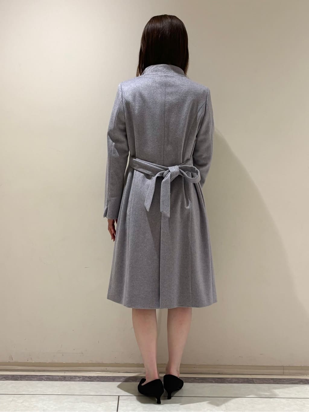 sakiさんの「COUP DE CHANCE｜【カシミヤ混／日本製】Iラインスタンドウィングカラーコート」を使ったコーディネート