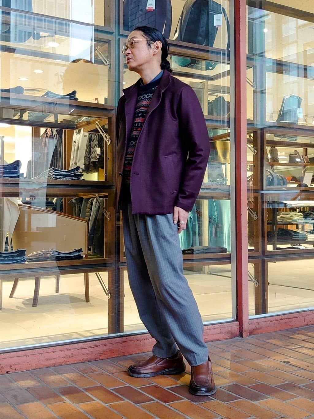 かしげるさんの「TAKEO KIKUCHI｜【DOWN FABRIC】ダウンファブリック スタンドカラーブルゾン」を使ったコーディネート