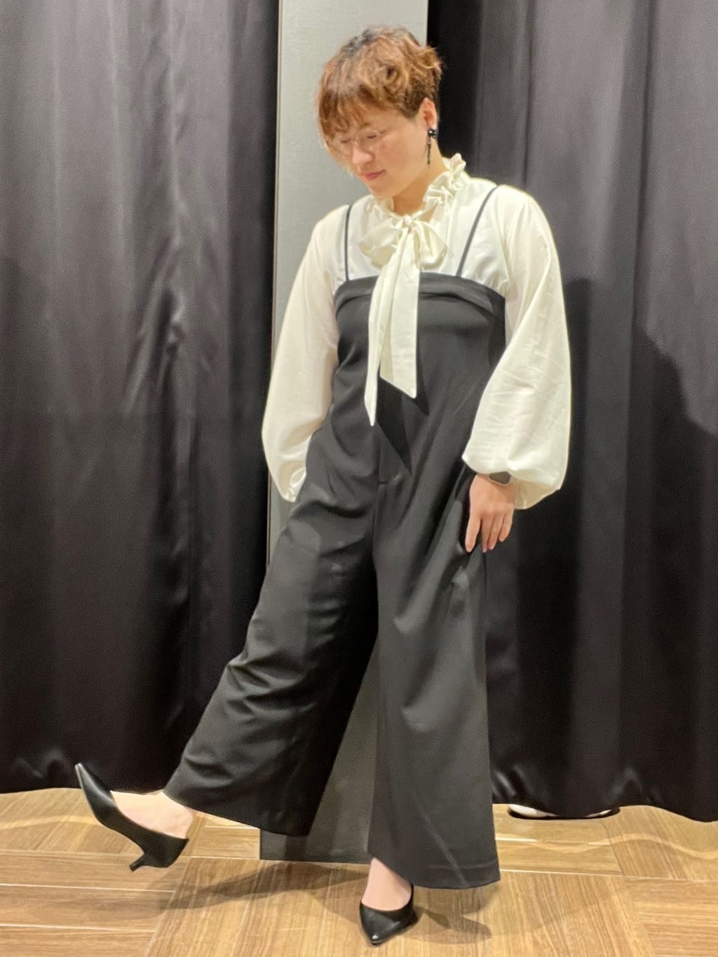OKMKさんの「THE SHOP TK｜◆【汚れ防止／シワになりにくい／セレモニー／通勤】ダブルクロスノーカラージャケット／洗える／サスティ」を使ったコーディネート