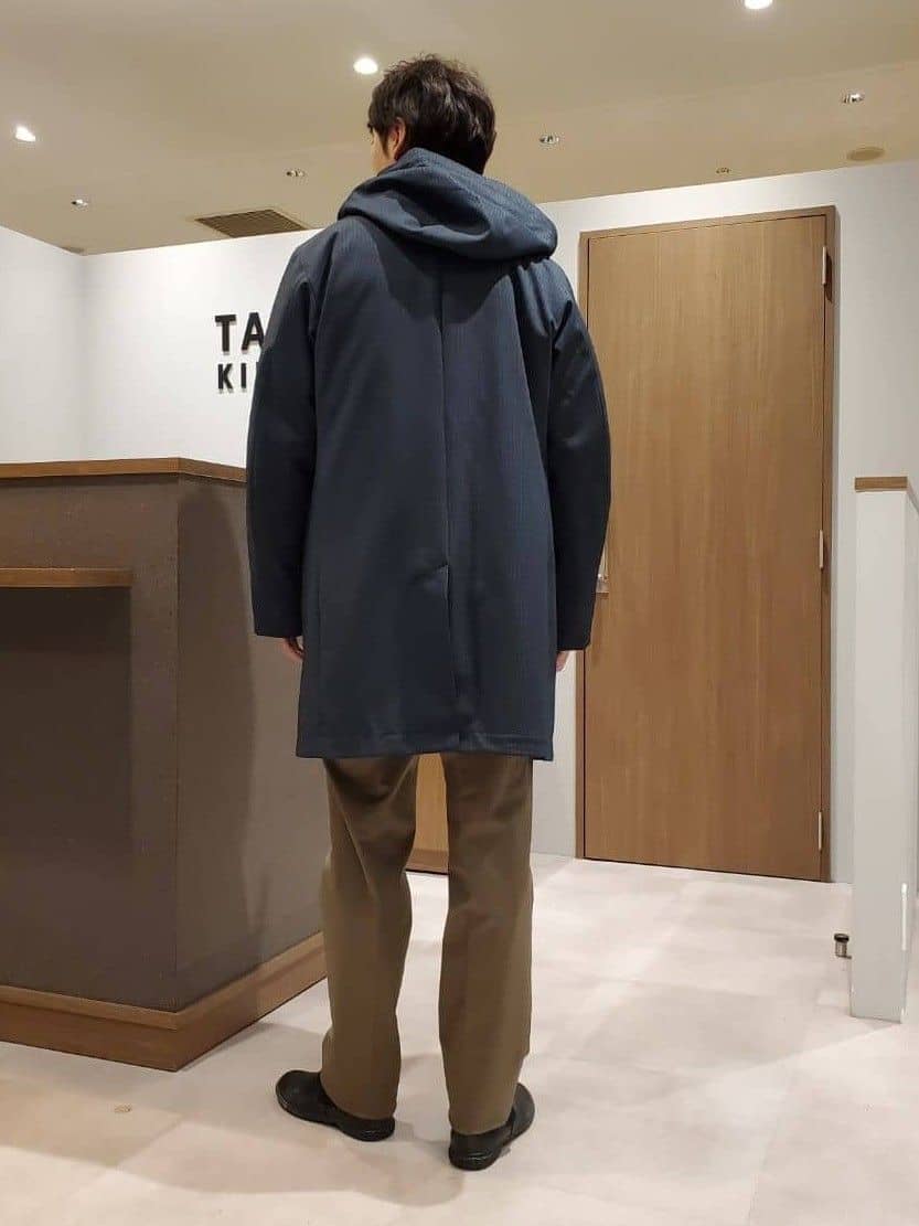 ishidaさんの「TAKEO KIKUCHI｜【3WAY】ハウンズトゥース ダウンライナー コート」を使ったコーディネート