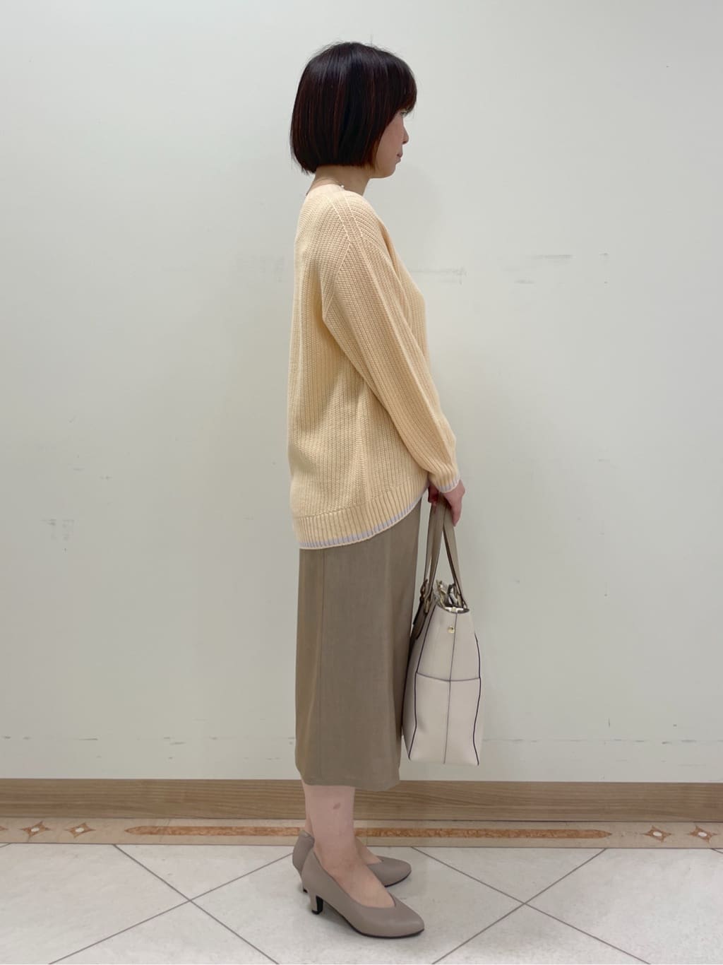 hanaさんの「Reflect｜◆【夏SALE／手洗い可／ホールガーメント（R）】ゆるシルエットニット」を使ったコーディネート