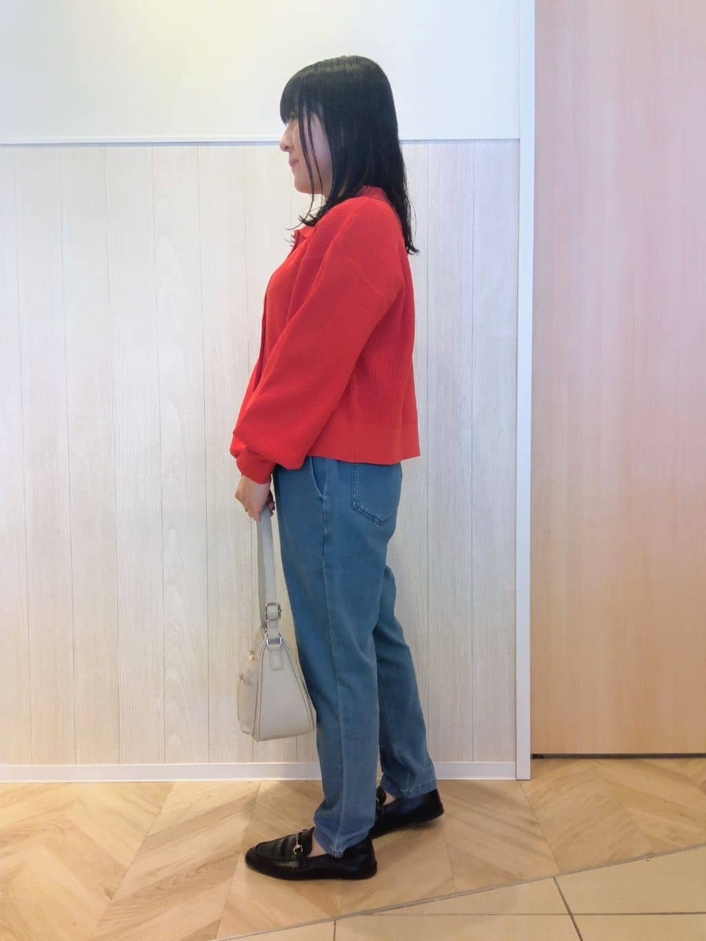 yuriさんの「SHOO･LA･RUE｜◆【洗える/SS-3L/美脚シルエット】アクティブ派のデニム イージーテーパードパンツ」を使ったコーディネート