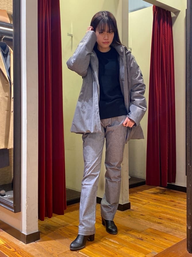 かわぴーさんの「TAKEO KIKUCHI｜【Made in JAPAN】播州織 ヘリンボン ストレート パンツ」を使ったコーディネート