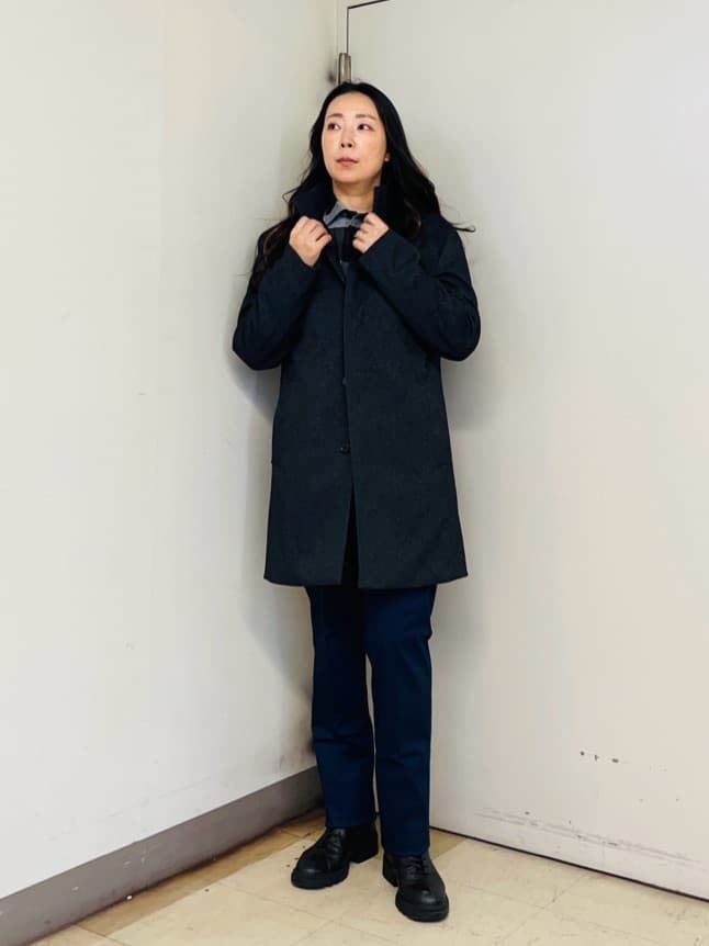 iwさんの「TAKEO KIKUCHI｜【オフィスカジュアル対応】ドレス チノパンツ」を使ったコーディネート