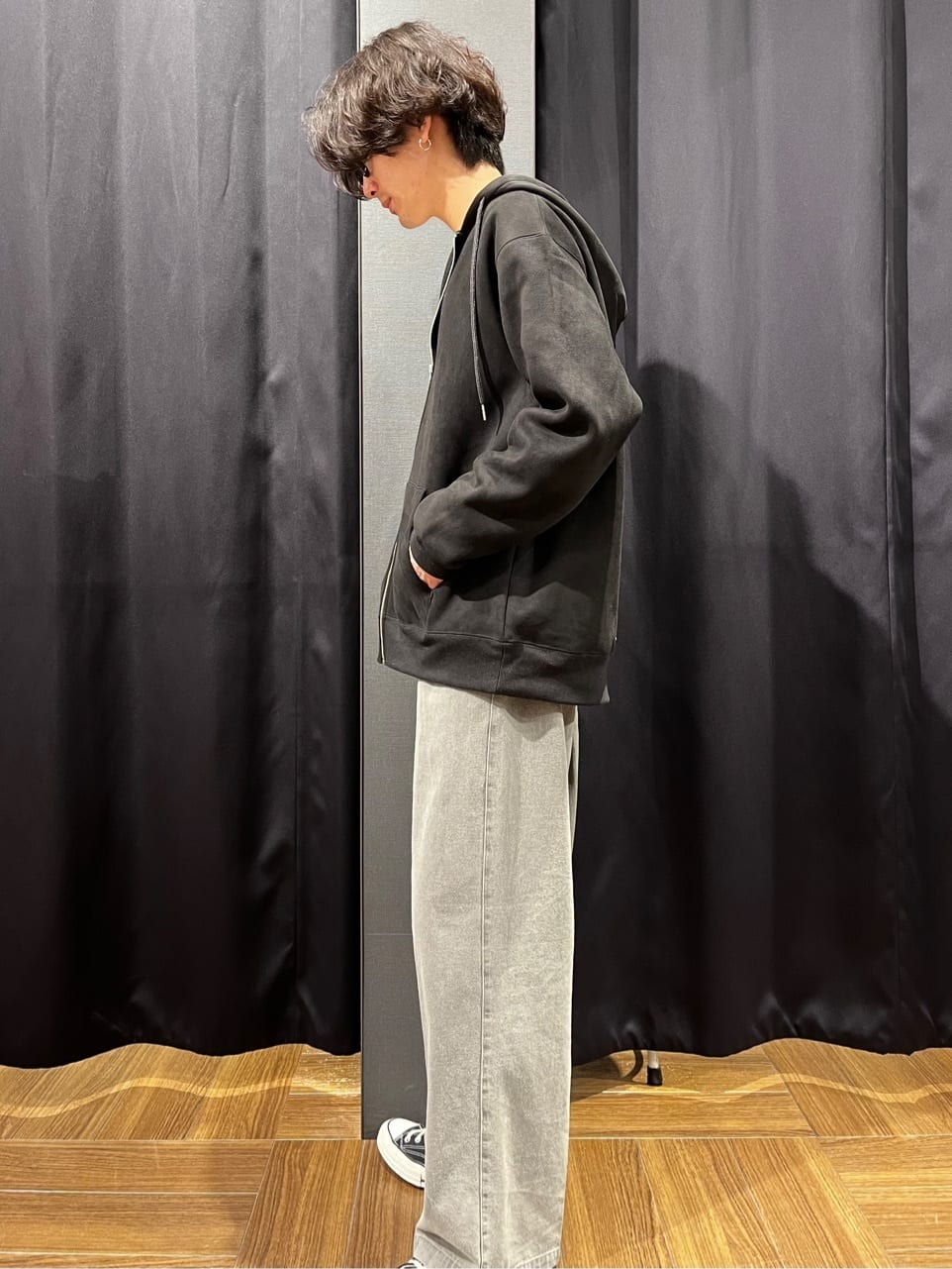 motoさんの「THE SHOP TK｜◆リンクスジャカード長袖Tシャツ ON／OFF兼用」を使ったコーディネート