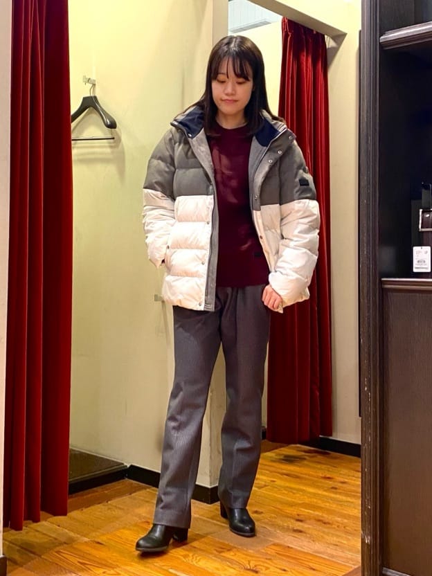 かわぴーさんの「TAKEO KIKUCHI｜【DOWN FABRIC】ダウンファブリック ドレスパンツ / セットアップ対応」を使ったコーディネート