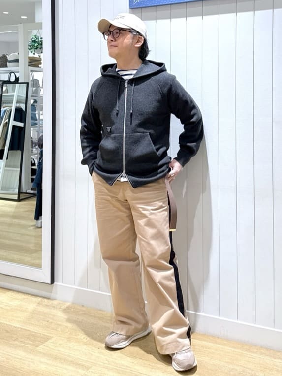 Mae さんの「Dessin｜◆【ユニセックス】ボーダー長袖Tシャツ」を使ったコーディネート
