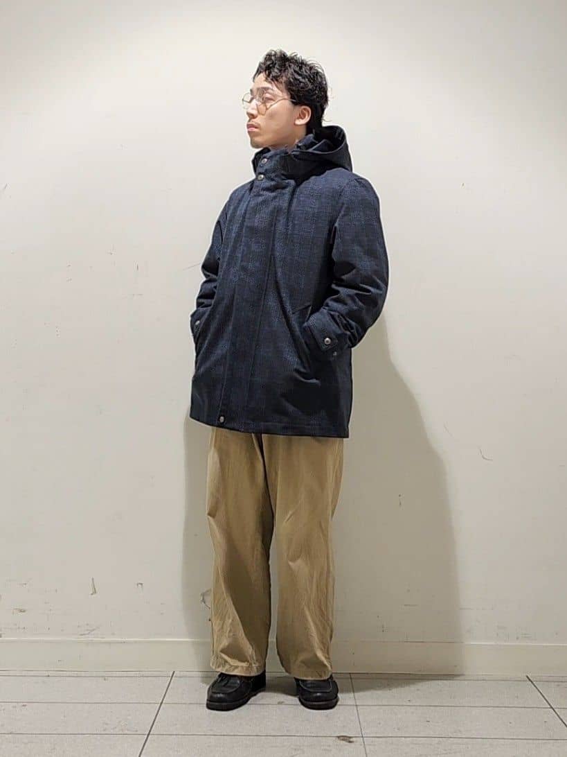 Maedaさんの「TAKEO KIKUCHI｜【3WAY】ジャカード グレンチェック ダウンライナー ブルゾン」を使ったコーディネート
