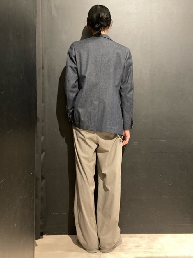 538961276さんの「THE SHOP TK｜◆エバーデニムジャケット セットアップ可／洗える／ストレッチ」を使ったコーディネート