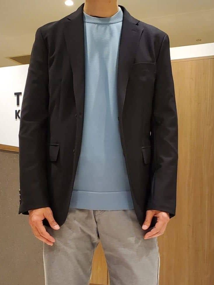 ishidaさんの「TAKEO KIKUCHI｜【Made in JAPAN】播州織 ストレッチ パンツ」を使ったコーディネート