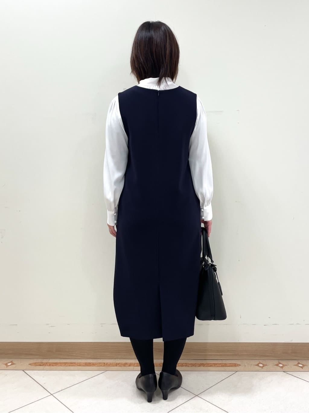 hanaさんの「Reflect｜◆【夏SALE／フォーマル/マシンウォッシュ可】シルキーボウタイデザインブラウス」を使ったコーディネート