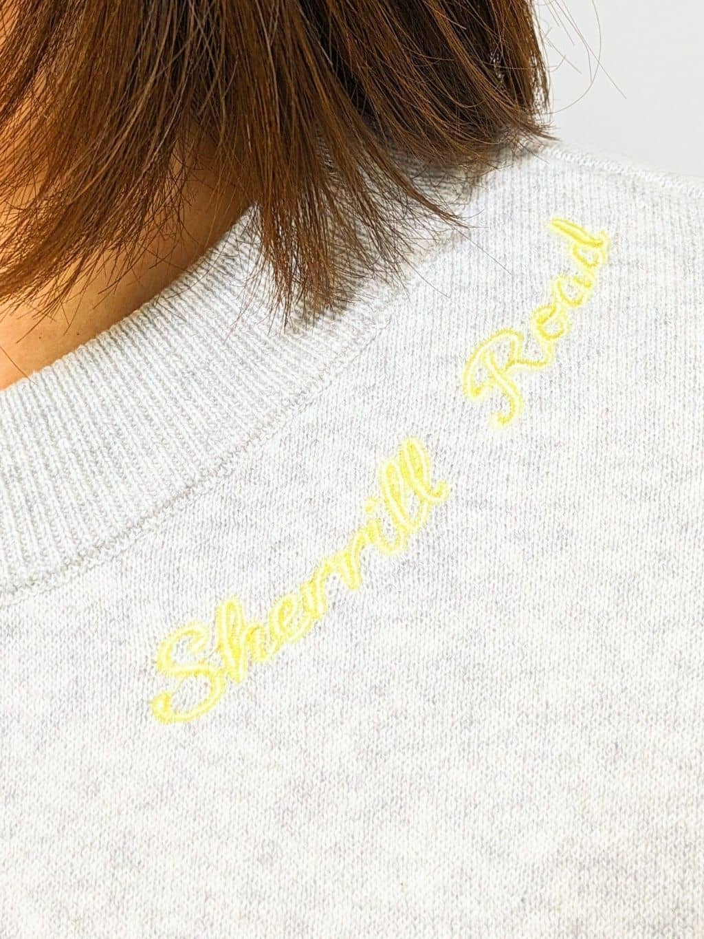 ricoさんの「Dessin｜◆【洗える】ロゴ刺繍ジャカードニット（XS～L）」を使ったコーディネート