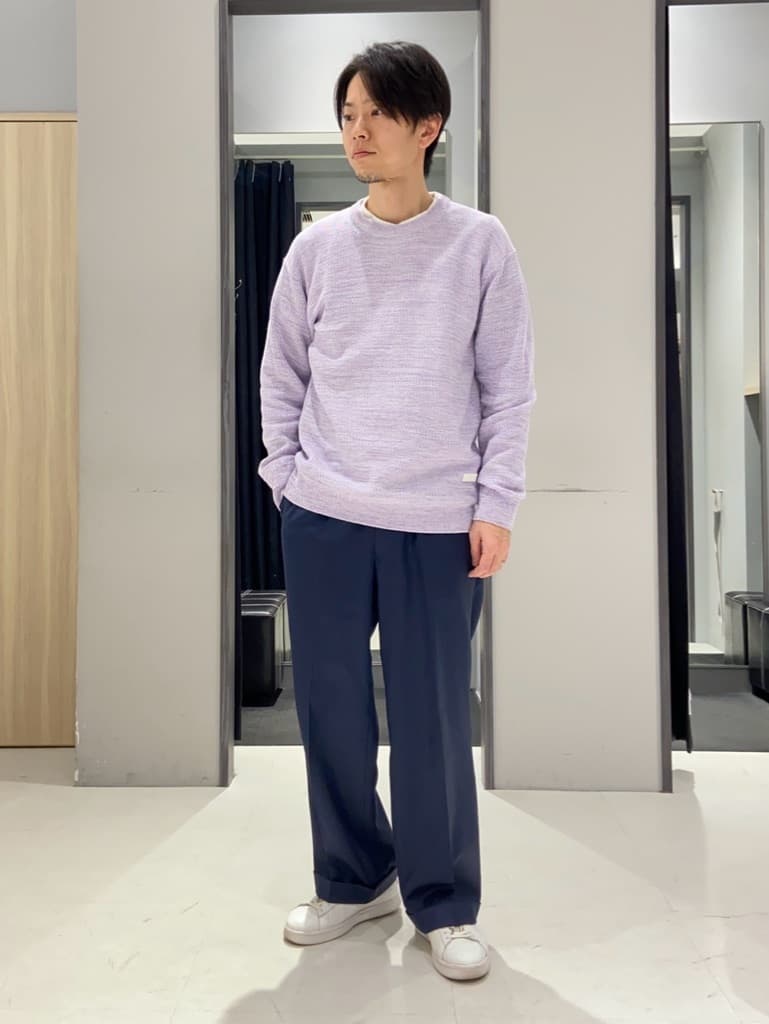 わいずみさんの「TAKEO KIKUCHI｜【多機能・軽量】シャドーライン リュック」を使ったコーディネート
