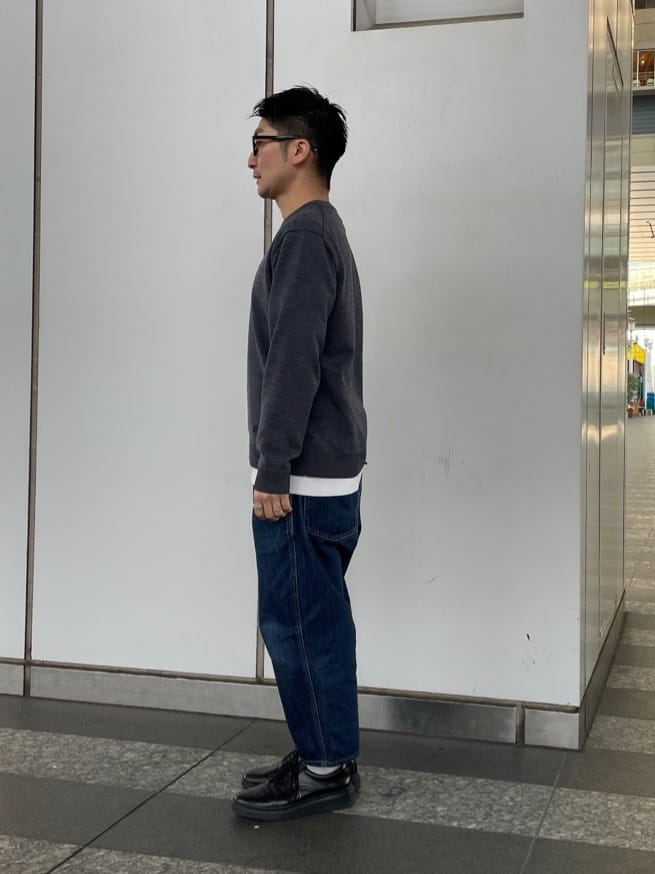 加藤裕樹さんの「TAKEO KIKUCHI｜【ウールカシミヤブレンド】ビーバー調 スタンドカラー コート」を使ったコーディネート