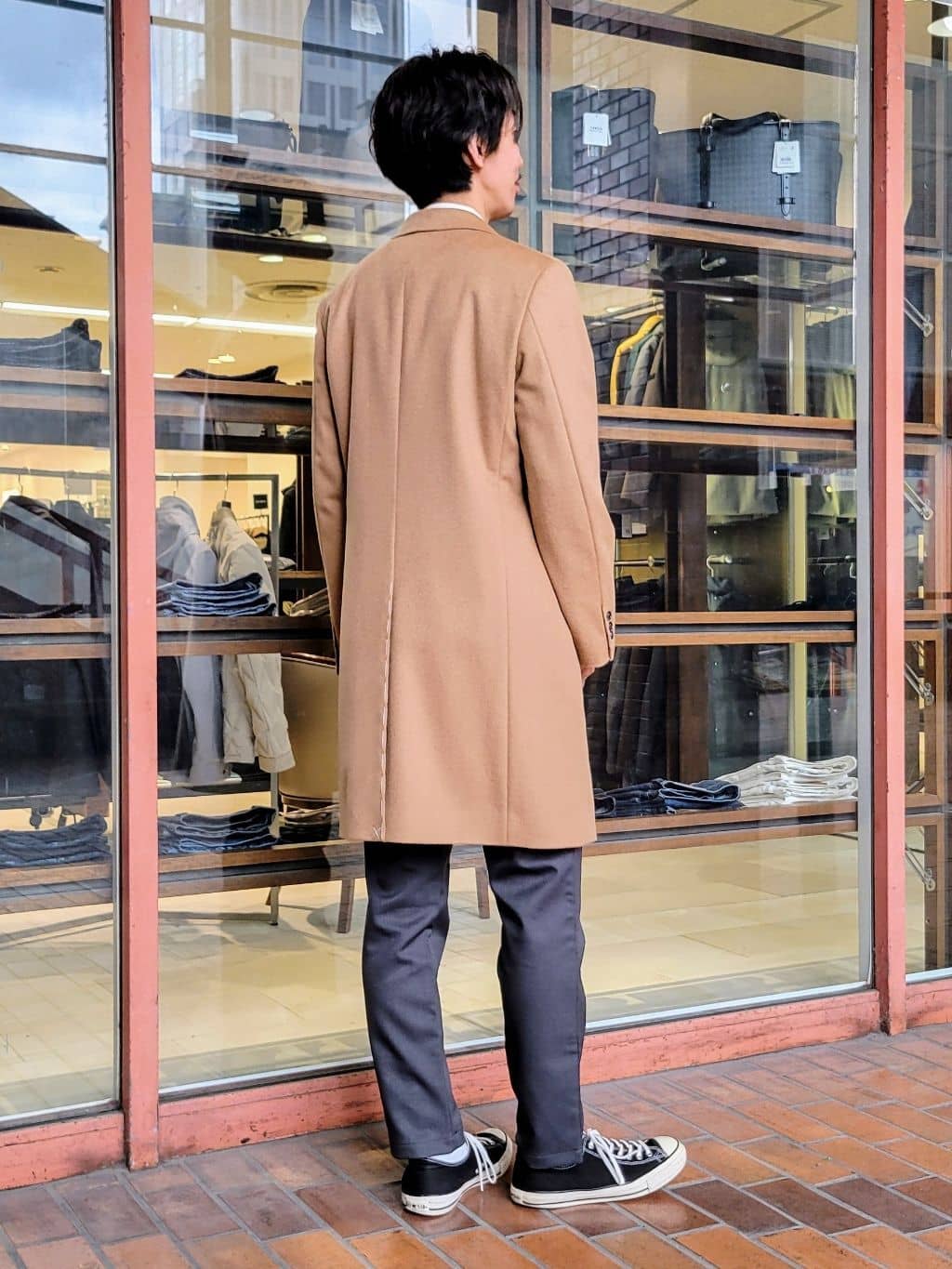 piroyaさんの「TAKEO KIKUCHI｜ウールカシミヤブレンド チェスターコート」を使ったコーディネート