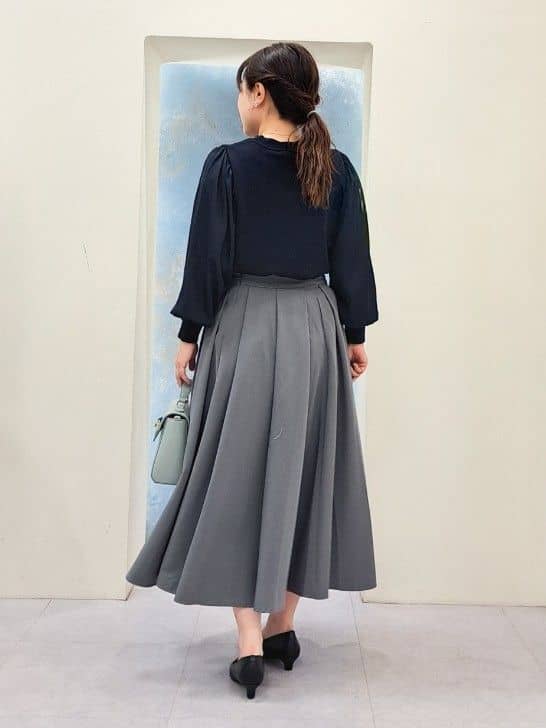 ふるさんの「grove｜メタルバックルベルト」を使ったコーディネート