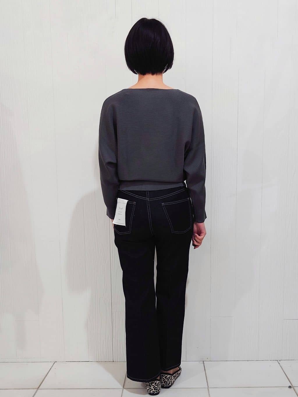 haruさんの「index｜《丈が選べる》ストレートデニムパンツ【洗濯機洗い可】」を使ったコーディネート