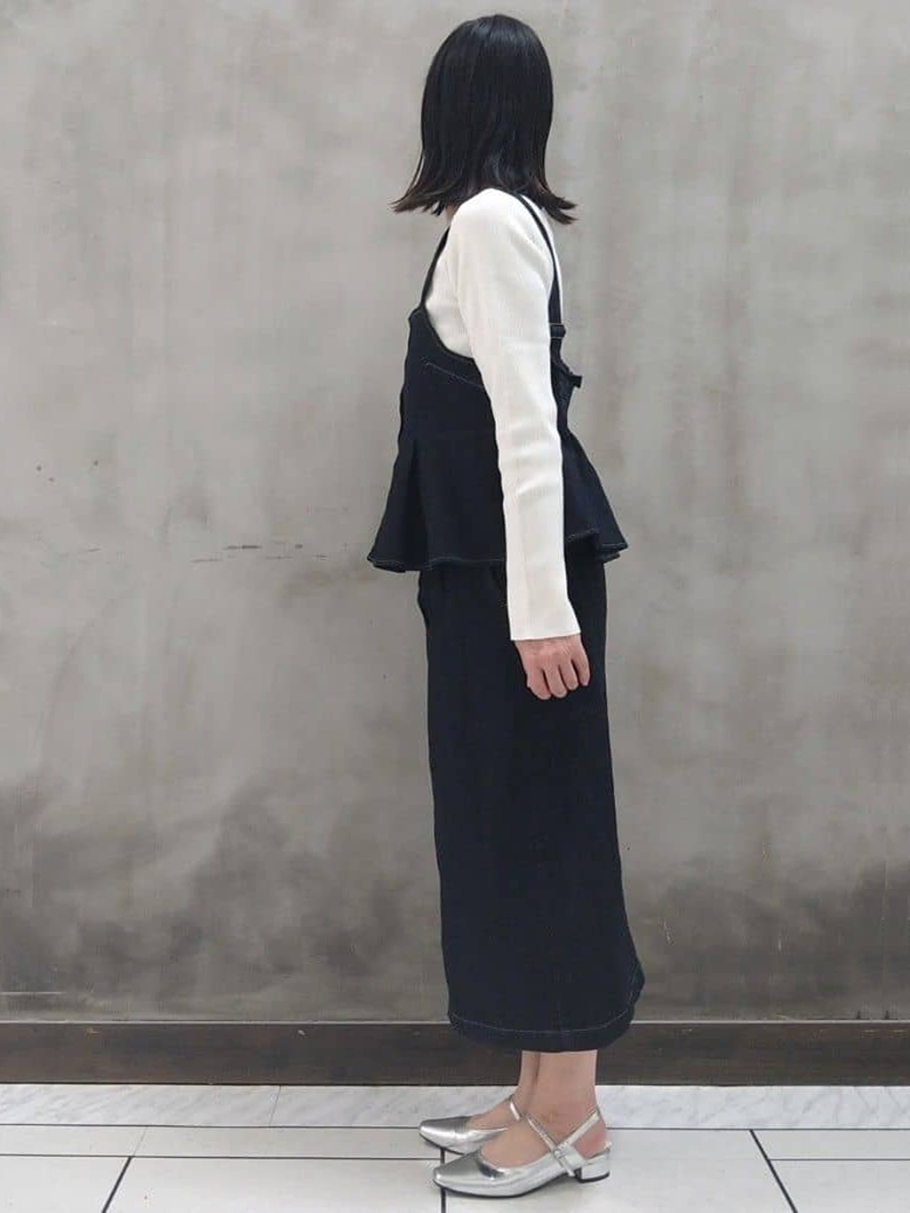 shioさんの「grove｜◆デニムビスチェSET UP」を使ったコーディネート