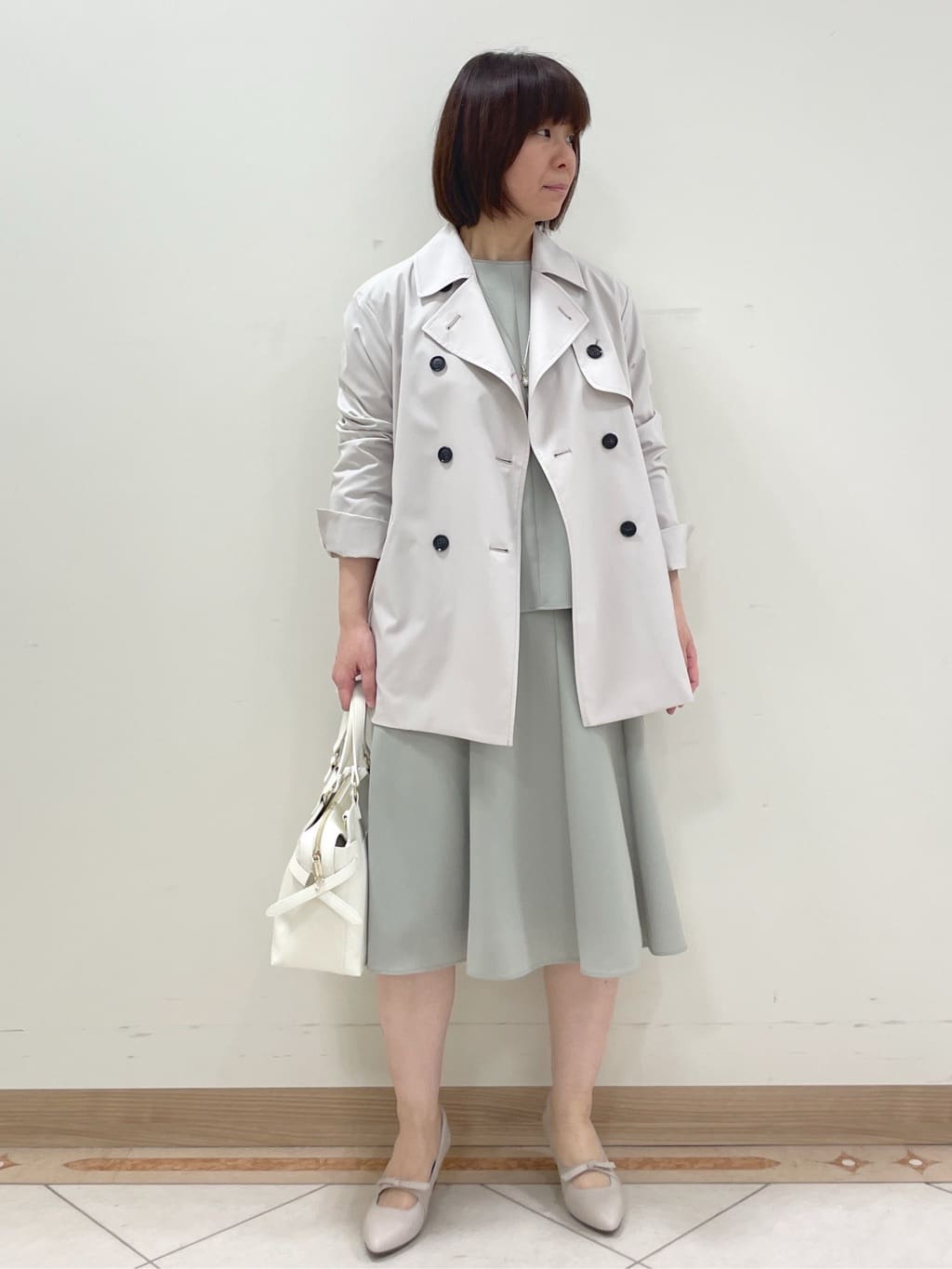 hanaさんの「Reflect｜◆【セットアップ可能】バックサテンブラウス」を使ったコーディネート