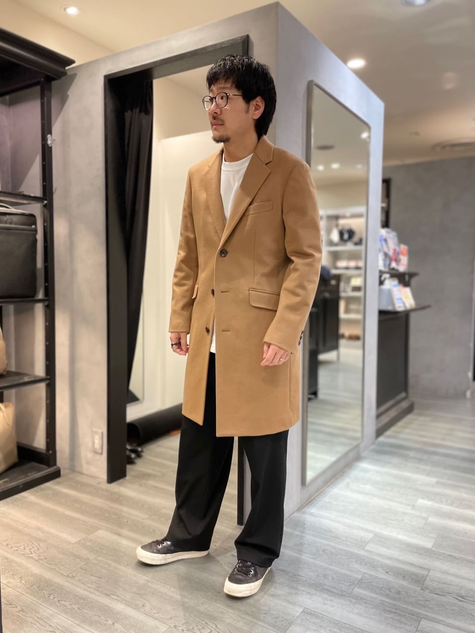 ritoさんの「TAKEO KIKUCHI｜ウールカシミヤブレンド チェスターコート」を使ったコーディネート