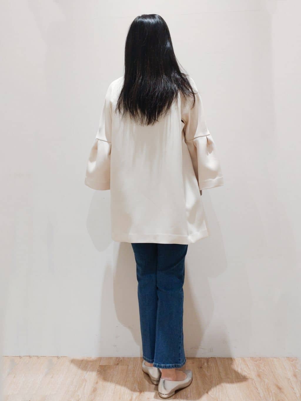 Ｑさんの「OPAQUE.CLIP｜◆リボンビスチェドッキングニット【洗濯機洗い可】」を使ったコーディネート