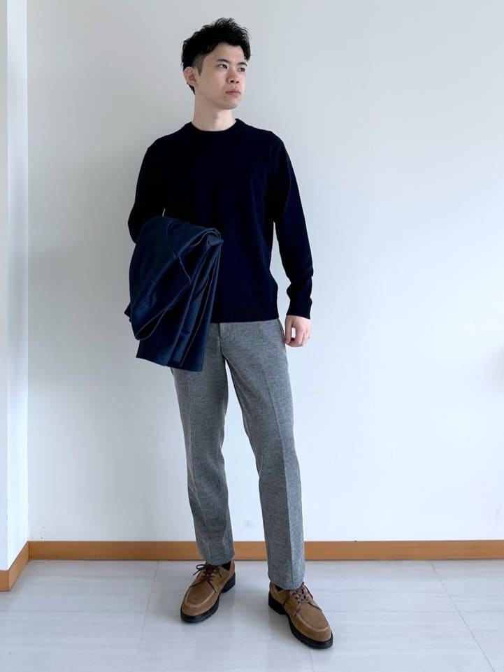 イッシーさんの「TAKEO KIKUCHI｜【DOWN FABRIC】ダウンファブリック スタンドカラーブルゾン」を使ったコーディネート