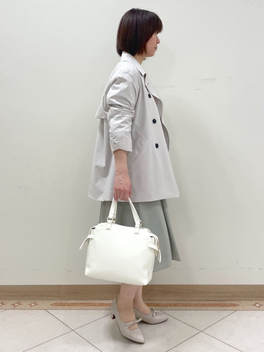 hanaさんの「Reflect｜◆【手洗い可／撥水】ライティミドル丈コート」を使ったコーディネート