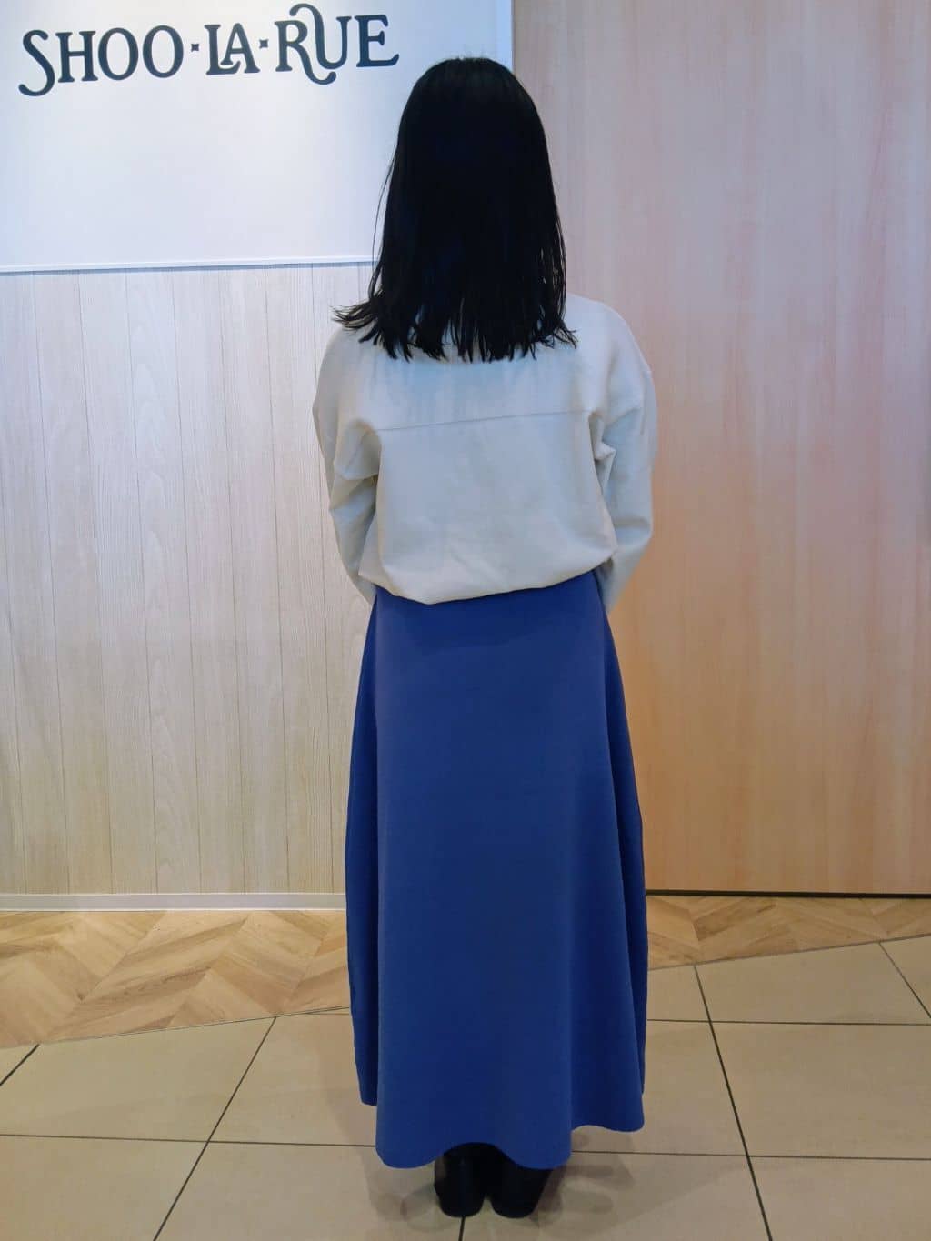 yuriさんの「SHOO･LA･RUE｜◆【S-LL/洗える】顔回りすっきりガーター編み切り替えニット」を使ったコーディネート