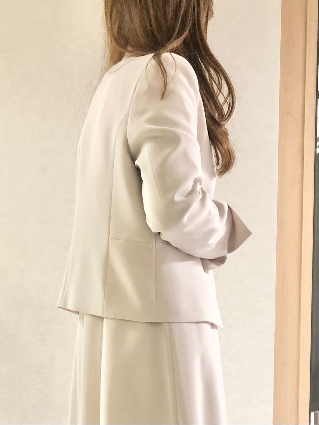 sayuさんの「UNTITLED｜◆【通勤スーツ】ノーカラージャケット」を使ったコーディネート