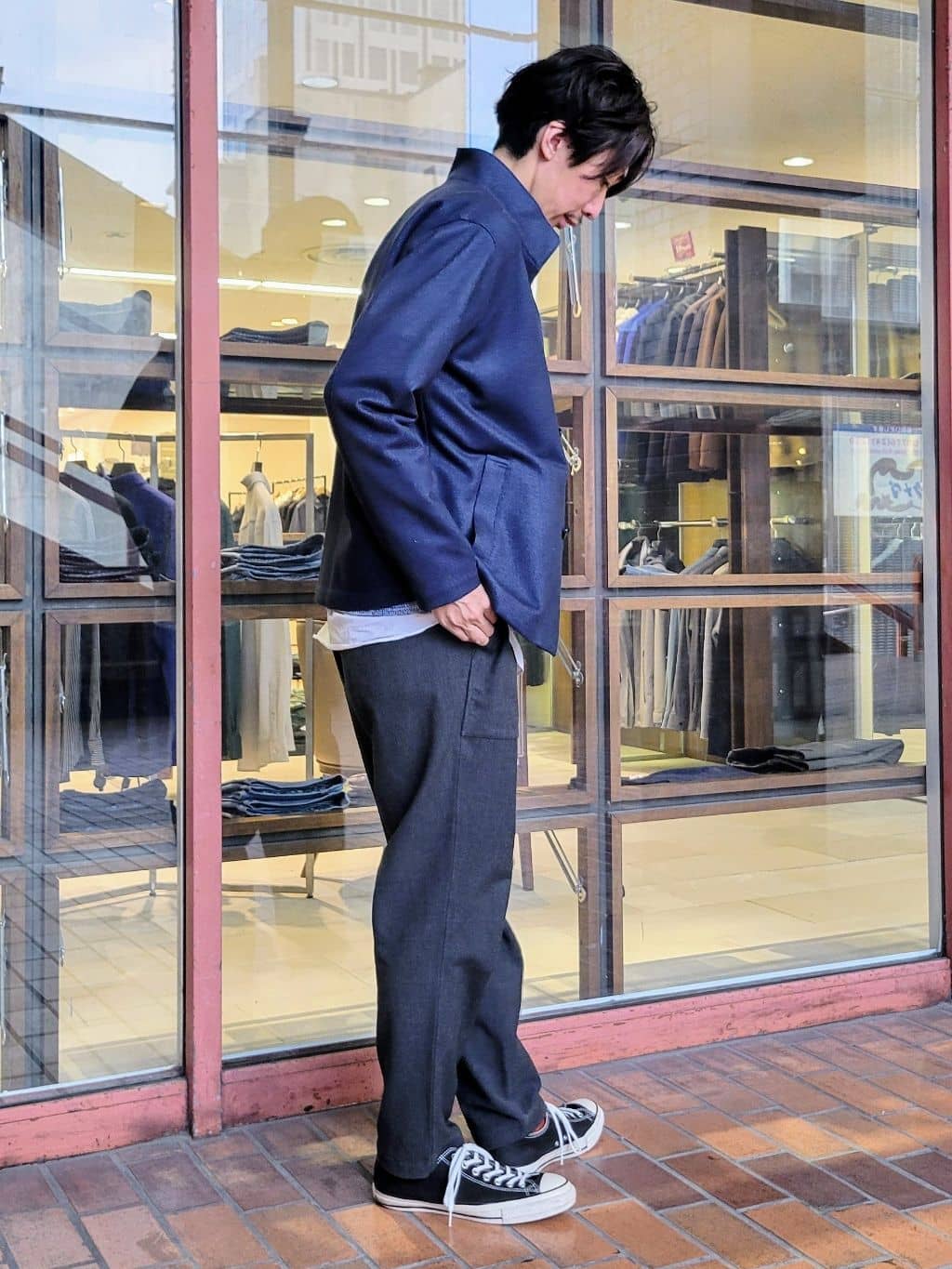 piroyaさんの「TAKEO KIKUCHI｜【DOWN FABRIC】ダウンファブリック スタンドカラーブルゾン」を使ったコーディネート