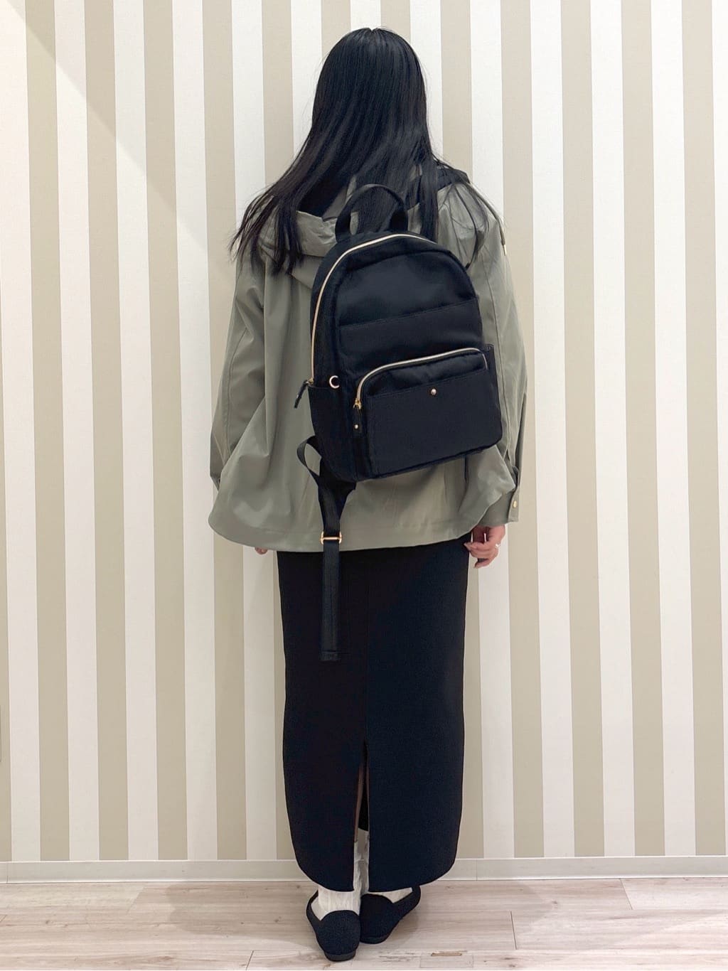 まろんさんの「SHOO･LA･RUE｜◆【洗える/S-LL/ちくちくしにくい】大人のための ロゴ入りスウェットライクニット」を使ったコーディネート