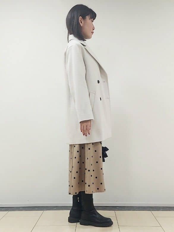 saiさんの「Reflect｜◆ドットプリントフレアスカート」を使ったコーディネート