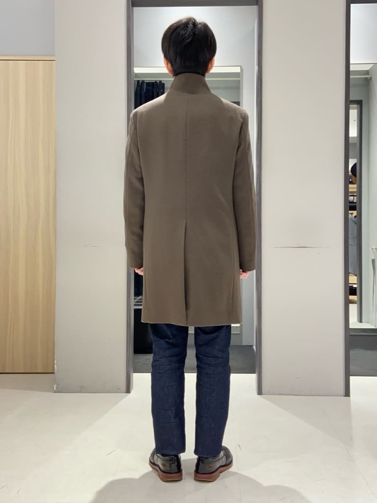 わいずみさんの「TAKEO KIKUCHI｜【ウールカシミヤブレンド】ビーバー調 スタンドカラー コート」を使ったコーディネート