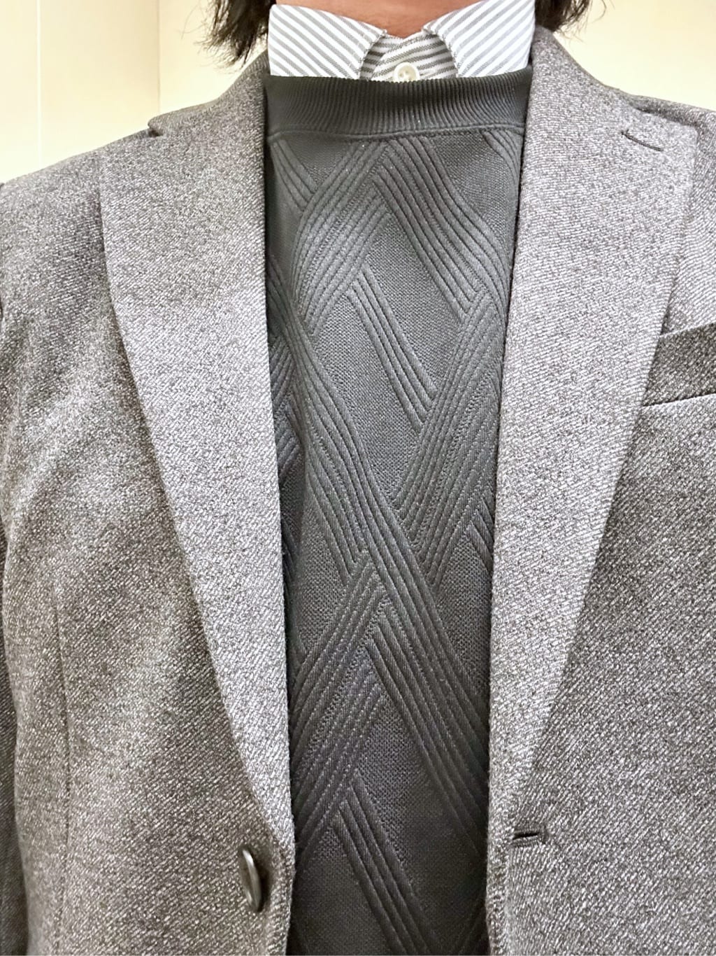 KENJI Iさんの「THE SHOP TK｜【オールシーズン穿ける！】7DAYSストレッチへリンボンパンツ　ON&hArr;OFF兼用」を使ったコーディネート