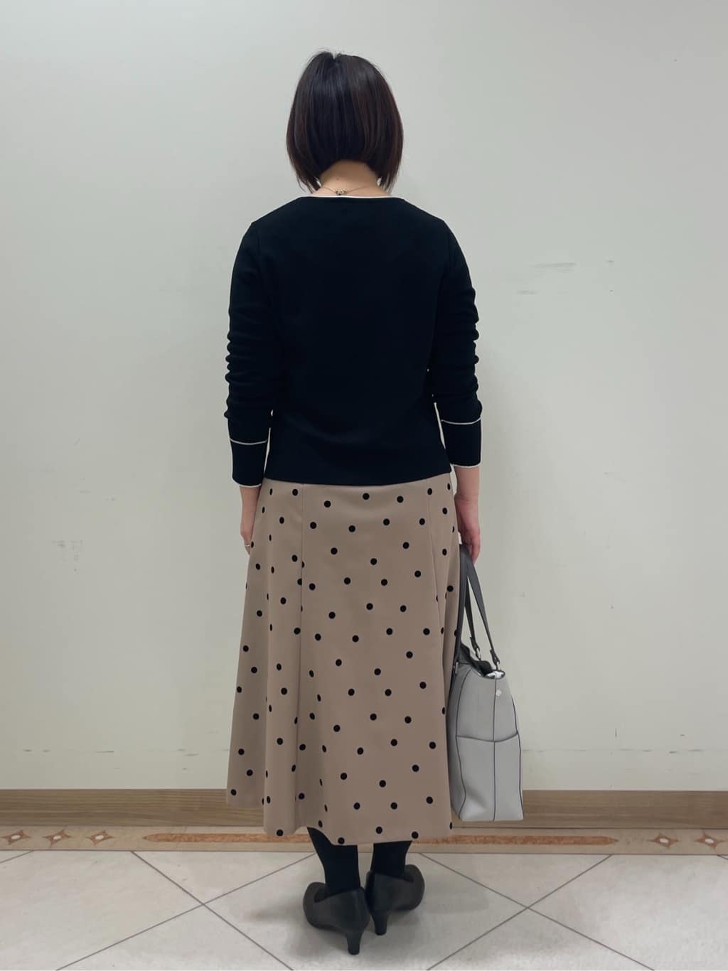 hanaさんの「Reflect｜◆ドットプリントフレアスカート」を使ったコーディネート