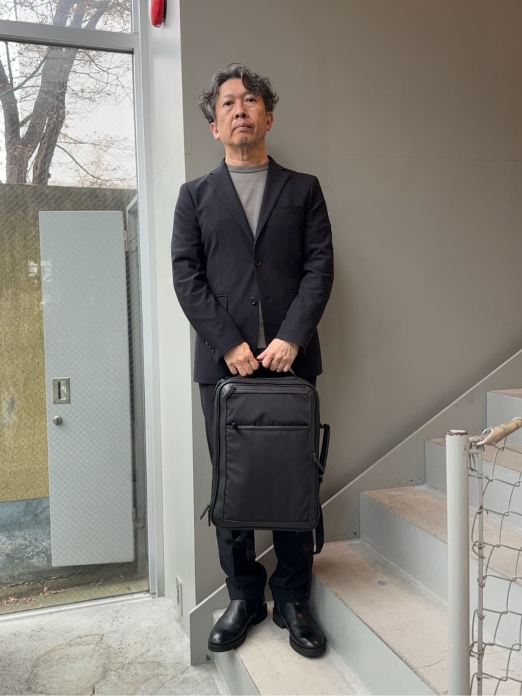 デザイナーTAKEman さんの「TAKEO KIKUCHI｜【360&deg;ストレッチ／セットアップ対応】None Of Stress ジャケット」を使ったコーディネート