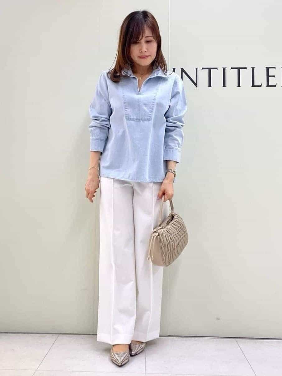 Sakaiさんの「UNTITLED｜◆ストレッチストレートパンツ」を使ったコーディネート