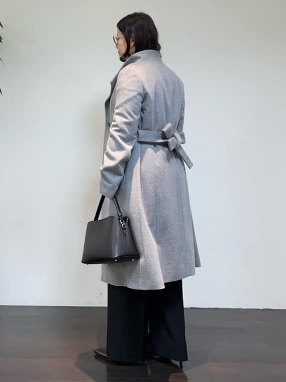 Asamiさんの「UNTITLED｜【日本製／2WAY衿】スタンドカラー ロングコート」を使ったコーディネート