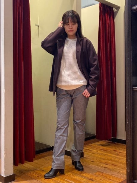 かわぴーさんの「TAKEO KIKUCHI｜【DOWN FABRIC】ダウンファブリック スタンドカラーブルゾン」を使ったコーディネート