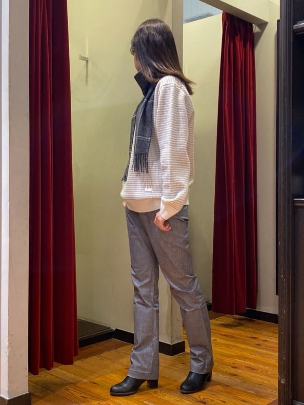 かわぴーさんの「TAKEO KIKUCHI｜【Made in JAPAN】播州織 ヘリンボン ストレート パンツ」を使ったコーディネート