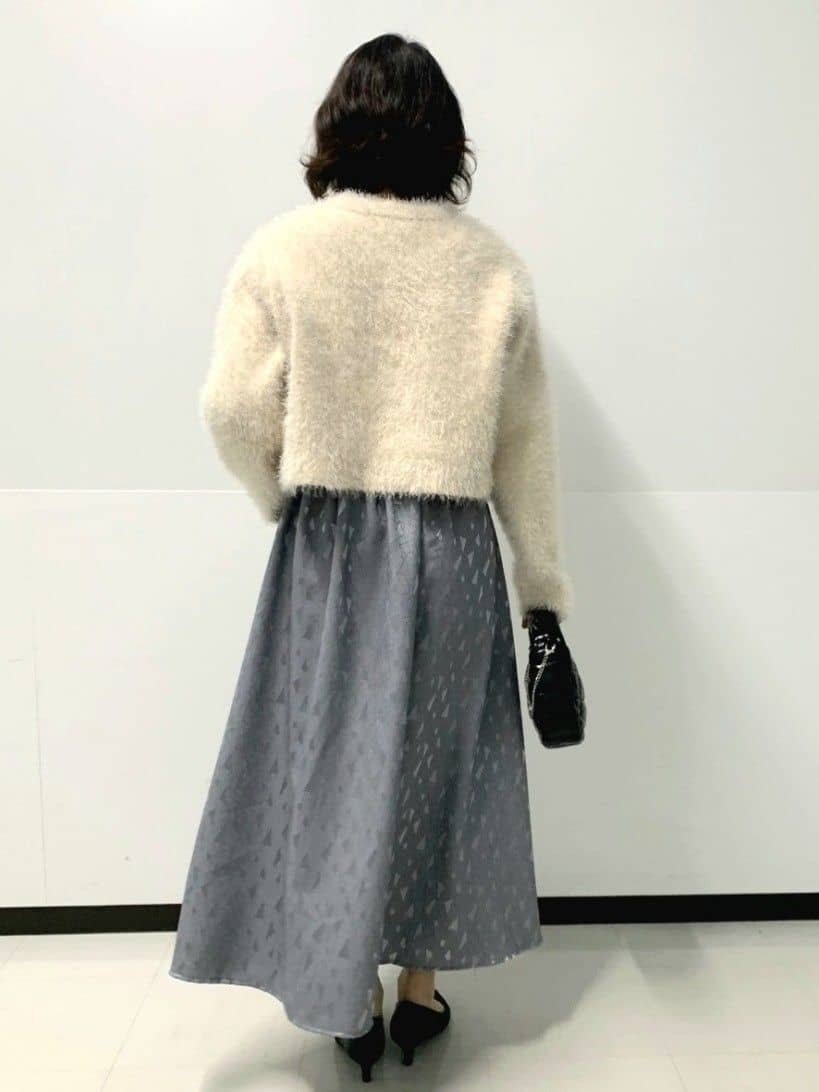 くまみさんの「OPAQUE.CLIP｜◆《美人百花掲載》ニット&times;ジャカードドッキングワンピース【洗濯機洗い可／抗ピル】」を使ったコーディネート